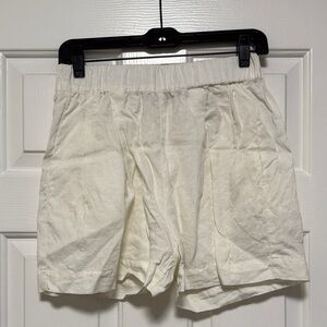 Asceno Zurich Linen Shorts in Lemon